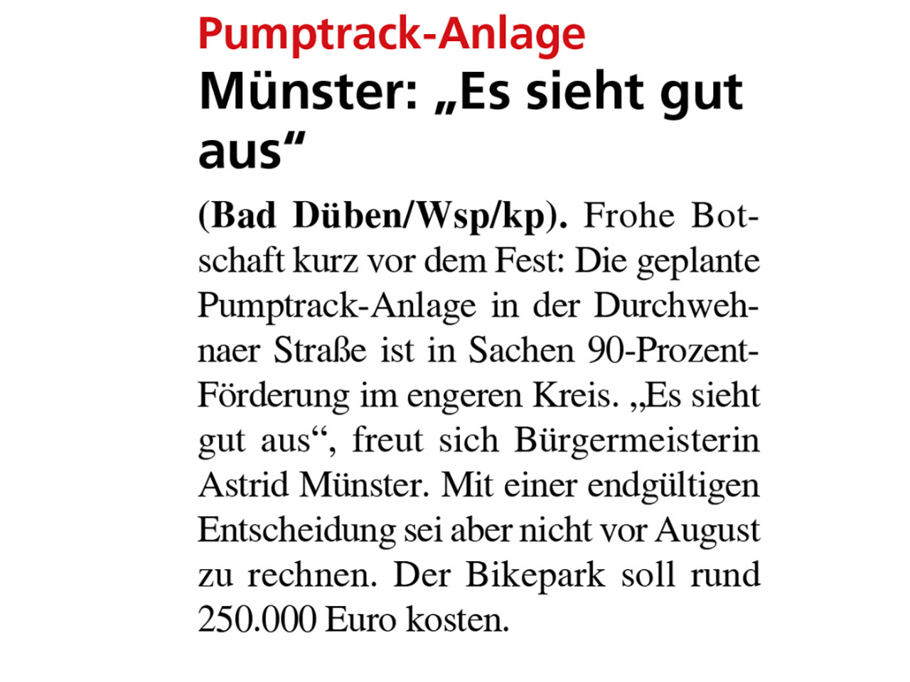 Dübener Wochenspiegel vom 16.12.2020