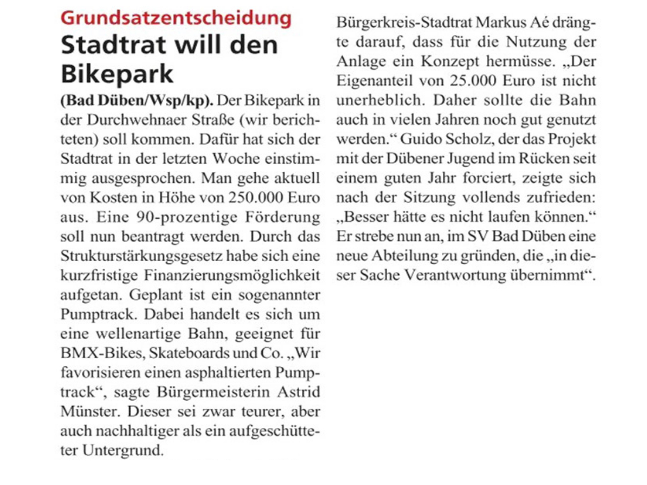 Dübener Wochenspiegel vom 19.11.2019